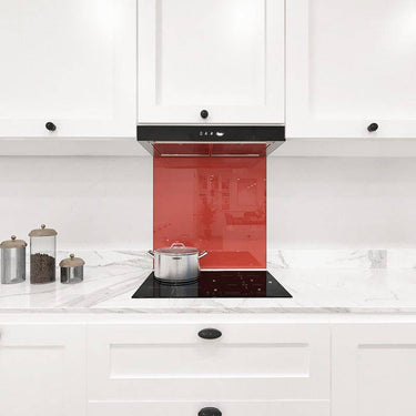 Matt Burnt Orange Colour Glass Splashback - DIY - CreoGlass®