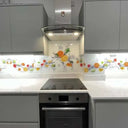 Citrus Fruits Water Printed Glass Splashback - Bespoke - CreoGlass®