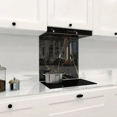 Copper - Black Calacatta Splashback - Bespoke - CreoGlass®