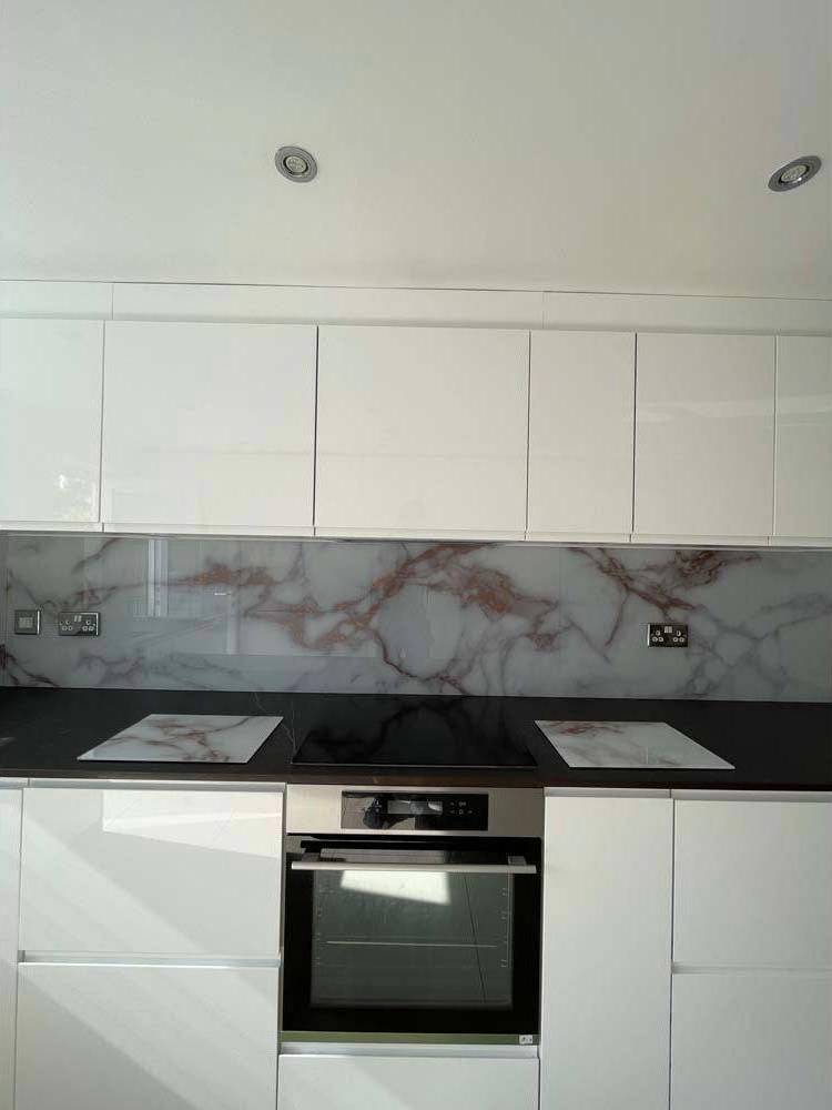 Copper - White Opera Splashback - Bespoke