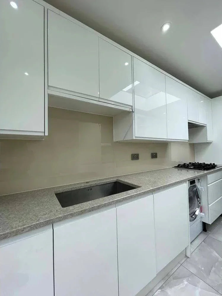 Matt Desert Floor Colour Glass Splashback - Bespoke