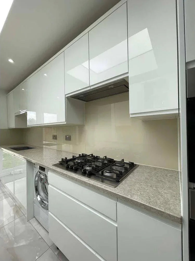Matt Desert Floor Colour Glass Splashback - Bespoke
