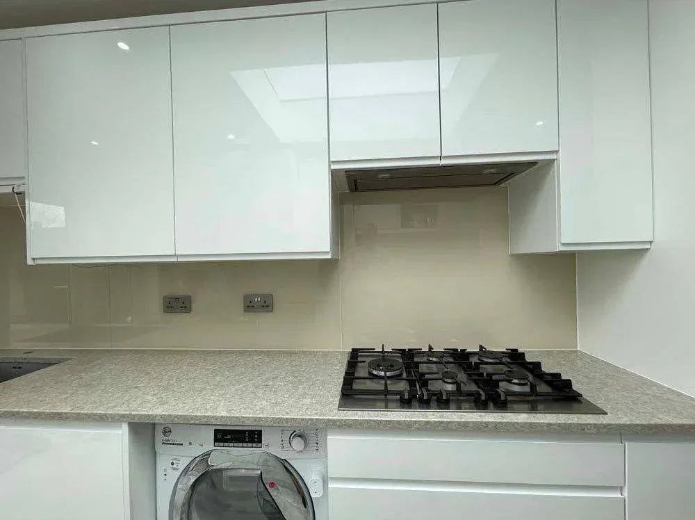 Matt Desert Floor Colour Glass Splashback - Bespoke