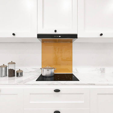 Matt Earth Glaze Colour Glass Splashback - DIY - CreoGlass®