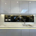 Golden - Black Opera Splashback - Bespoke - CreoGlass®