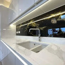 Golden - Black Opera Splashback - Bespoke - CreoGlass®