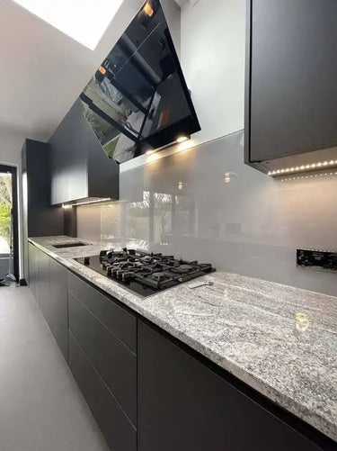 Matt Grey Colour Glass Splashback - Bespoke - CreoGlass®