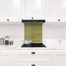 Matt Lime Zest 3 Colour Glass Splashback - DIY - CreoGlass®