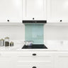Matt Peppermint Beach 4 Colour Glass Splashback - DIY - CreoGlass®