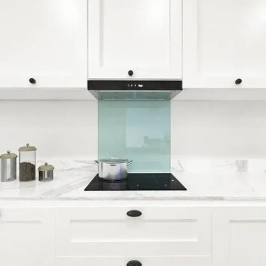 Matt Peppermint Beach 4 Colour Glass Splashback - DIY - CreoGlass®