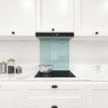Matt Peppermint Beach 4 Colour Glass Splashback - DIY - CreoGlass®