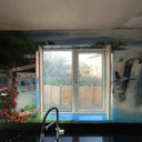 Rainforest Waterfall Printed Glass Kitchen Splashback - Bespoke - CreoGlass®