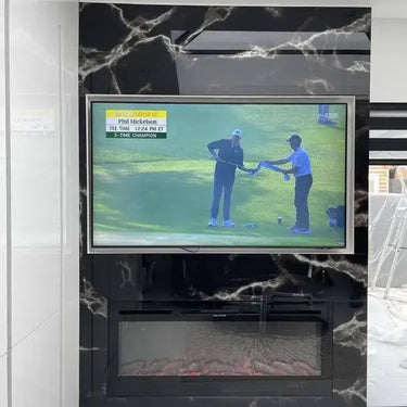 Silver - Black Opera Splashback - Bespoke - CreoGlass®