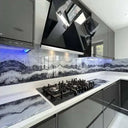 Silver- Famida - Splashback - Bespoke - CreoGlass®