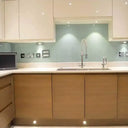 Soft Fauna 3 Colour Glass Splashback - Bespoke - CreoGlass®