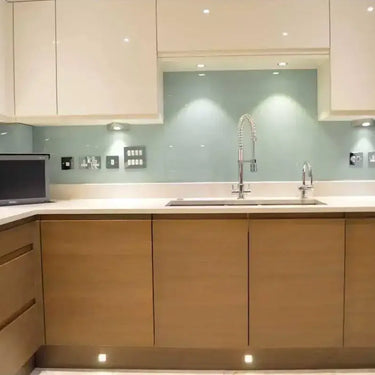 Soft Fauna 3 Colour Glass Splashback - Bespoke - CreoGlass®