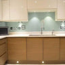 Soft Fauna 3 Colour Glass Splashback - Bespoke - CreoGlass®