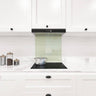 Matt Soft Moss 4 Colour Glass Splashback - DIY - CreoGlass®