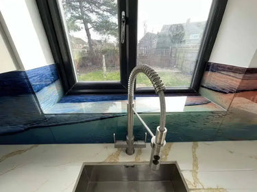 Sunset Beach Printed Glass Kitchen Splashback - Bespoke - CreoGlass®