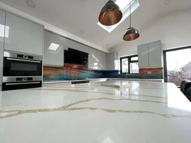 Sunset Beach Printed Glass Kitchen Splashback - Bespoke - CreoGlass®