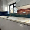 Sunset Beach Printed Glass Kitchen Splashback - Bespoke - CreoGlass®