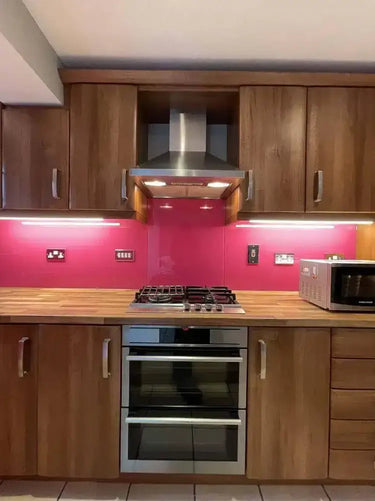 Matt Telemagenta Colour Glass Splashback - Bespoke - CreoGlass®