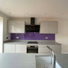Matt Violet Colour Glass Splashback - Bespoke - CreoGlass®