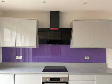 Violet Colour Glass Splashback - Bespoke - CreoGlass®