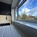 Matt White Colour Glass Splashback - Bespoke - CreoGlass®