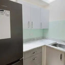 White Green Colour Glass Splashback - Bespoke - CreoGlass®