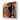 Abstract guitar wall art with bold red, black, and gold brushstrokes for modern interior decor