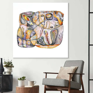 Abstract Bioforms Glass Wall Art - DIY - CreoGlass®