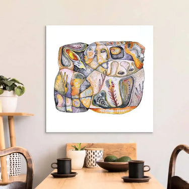 Abstract Bioforms Glass Wall Art - DIY - CreoGlass®