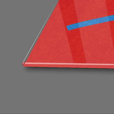 Abstract Blue Thread Glass Wall Art - DIY - CreoGlass®