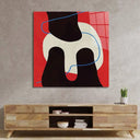 Abstract Blue Thread Glass Wall Art - DIY - CreoGlass®