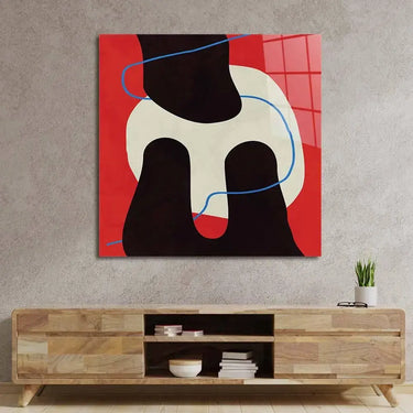 Abstract Blue Thread Glass Wall Art - DIY - CreoGlass®