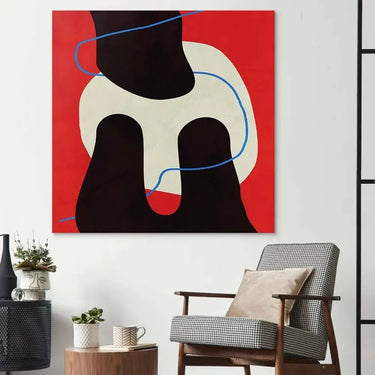 Abstract Blue Thread Glass Wall Art - DIY - CreoGlass®