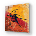 Abstract Dancing African Couple Glass Wall Art - DIY - CreoGlass®