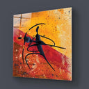 Abstract Dancing African Couple Glass Wall Art - DIY - CreoGlass®