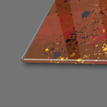 Abstract Dancing African Couple Glass Wall Art - DIY - CreoGlass®