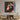 Vibrant geometric horse wall art above modern wooden console in contemporary living space
