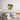 Abstract gold and silver glass art above modern bed, luxury bedroom decor