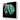 LED backlit decorative glass art with glowing green abstract design for modern interiors