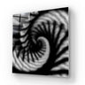 Bespoke halftone dot glass art panel for modern interior design