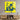 Vibrant yellow and blue abstract art glass panel mounted above modern wood console in minimalist interior