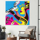 Abstract Jazz Band Glass Wall Art - DIY - CreoGlass®