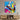 Vibrant abstract glass art with jazz musician, piano keys, and saxophone, perfect for modern interior decor.