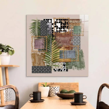 Abstract Prints Collage Glass Wall Art - DIY - CreoGlass®