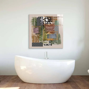 Abstract Prints Collage Glass Wall Art - DIY - CreoGlass®