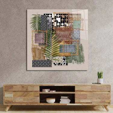 Abstract Prints Collage Glass Wall Art - DIY - CreoGlass®